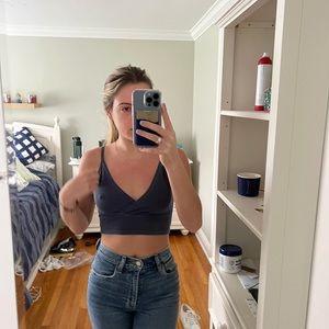 Brandy Melville Navy Blue Bralette Top
